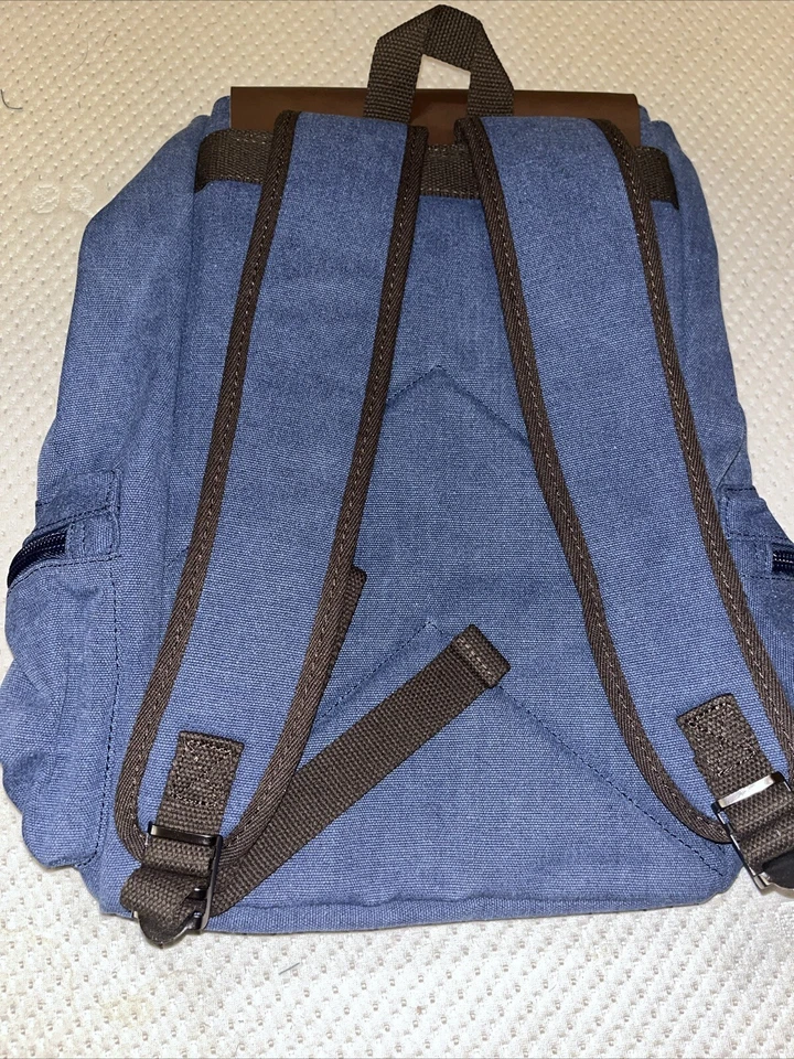 Mochila para hombre, mochila de lona, bolsa para portátil, mochila de viaje informal Foto 3 de 4