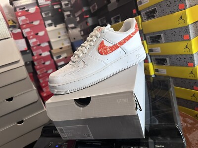 SIZE 10 Nike Air Force 1 Low Women's Shoes Orange Paisley 2022 SIZE 10 Nike Air Force 1 Low Women's Shoes Orange Paisley 2022