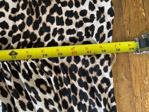 Maxi abito donna H&M stampa leopardata taglia L lungo maniche corte preferito blogger - Foto 10 di 10