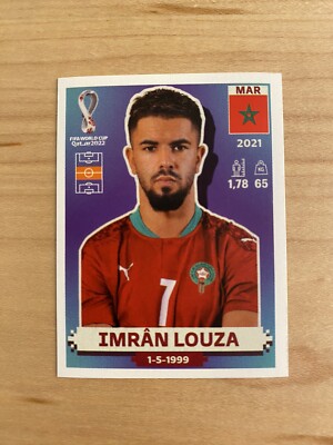 2022 Panini FIFA World Cup Qatar 2022 Soccer Sticker Imran Louza Morocco MAR 14