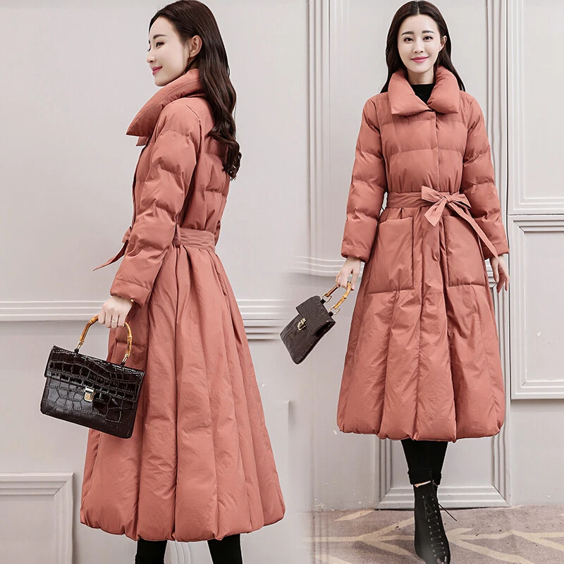 Womens leather cheap swing coats