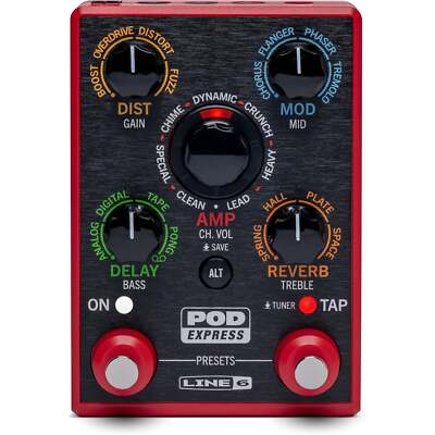 Line 6 POD Express Guitar Portable Multi-FX and Amp Modeling Pedal
