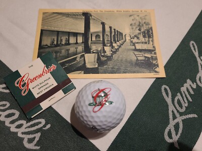 Greenbrier Resort Hotel Springhouse & ''G'' Logo Callaway Warbird Golf Ball ++