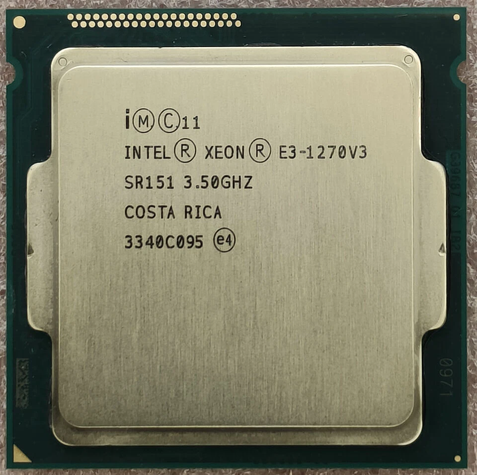 Intel Xeon E3-1270 V3 LGA 1150 PROCESSOR 3.5GHz Quad-Core 8 Threads 8MB L3 Cache - Image 2 of 2