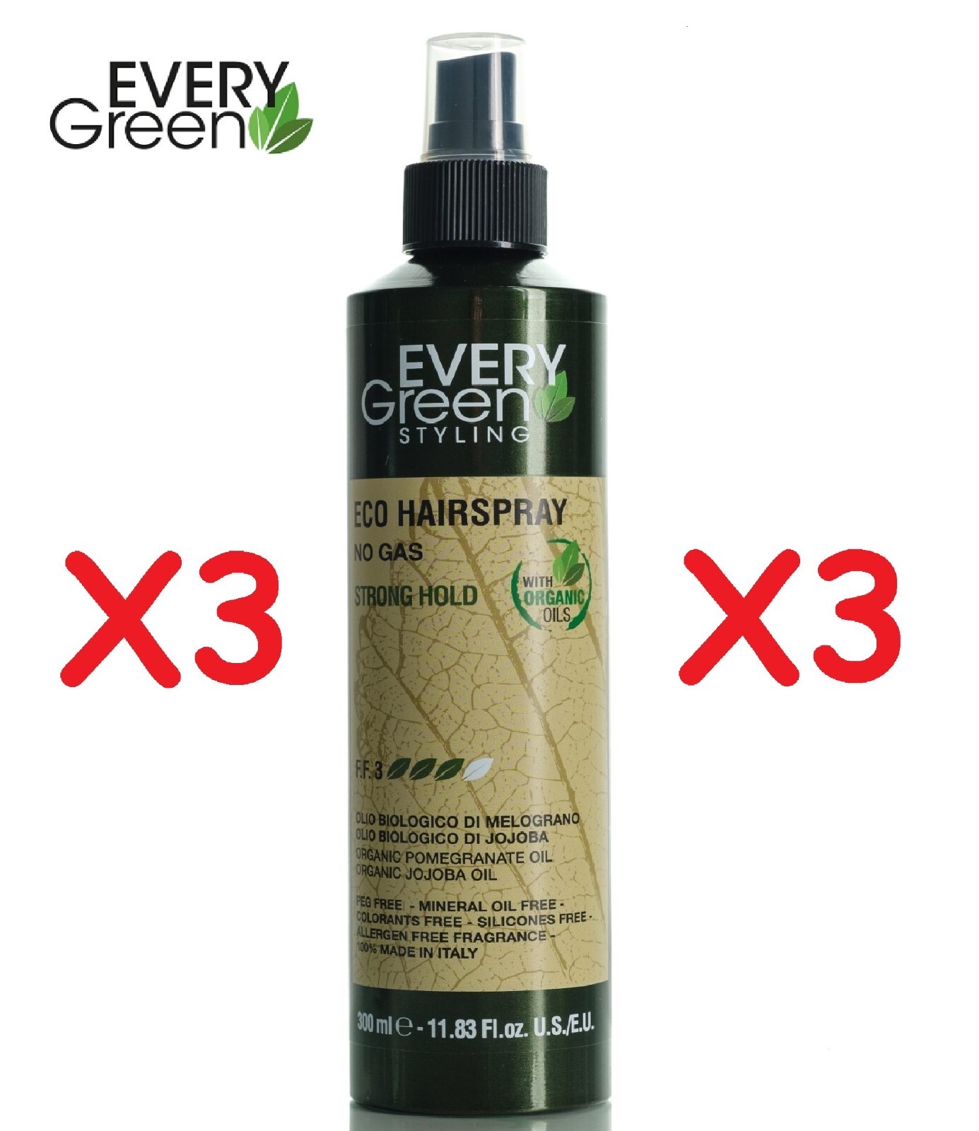 Every Green Lacca Ecologica Forte No Gas 3x300ml - Styling di Classe