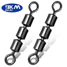 3 Roller Swivels High Speed Triple Bearing Rolling Siwvels Fishing Accessories