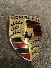 Genuine Porsche 911 Cayenne Boxster Crest Emblem for Remote Key Head Transmitter