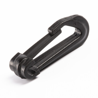Hochwertiger Kunststoff-Karabiner ''MPM'' für (Gummi-)Kordel und Seile