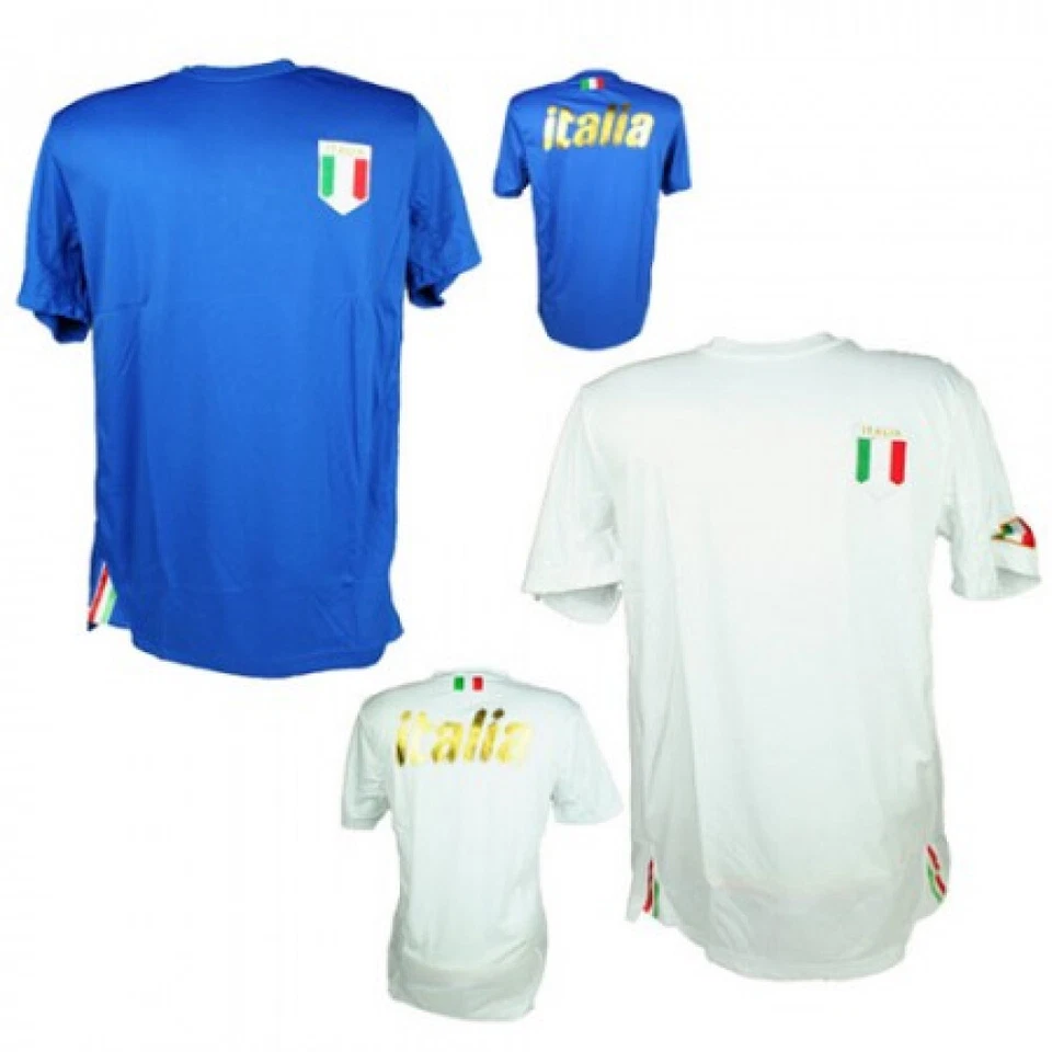 Retro Italia Football T-shirt Maillot italie ,blanc ou bleu Taille S,M,L,,XL,XXL