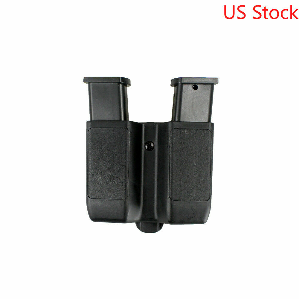 Tactical Double Mag Case Cartridge Clip Holder Magazine Pouch for 9mm To .45 Cal-image