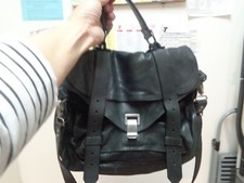 Proenza Schouler Ps1 Black Leather Bag Messenger Shoulder Crossbody Satchel Cute
