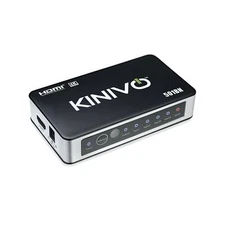HDMI Switch 4K HDR, Kinivo (5 Port, 4K 30Hz, Auto-Switching, IR Wireless Remo...