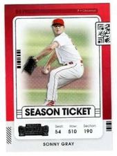 SONNY GRAY 2021 Panini Contenders Base Season Ticket #58 MLB Reds  ID:33672