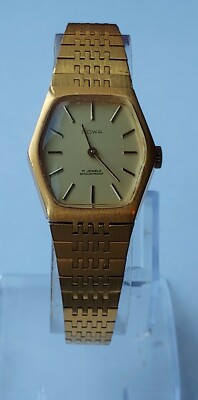 Vintage Rowa Damen 17 Jewels Mechanische Uhr Funktioniert 