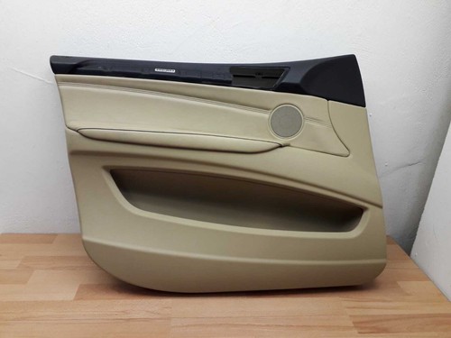 BMW X5 E70 LCI Türverkleidung Fahrerseite Abdeckung Türpappe Leder V.L. Beige