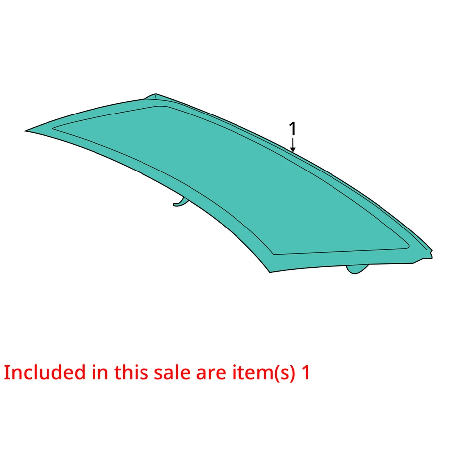 BMW 540I 2017-2020 OEM cristal trasero 51317388750 Foto 3 de 4