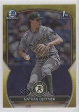 2023 Bowman Draft Chrome Yellow Refractor 8/75 Nathan Dettmer #BDC-146 09wi