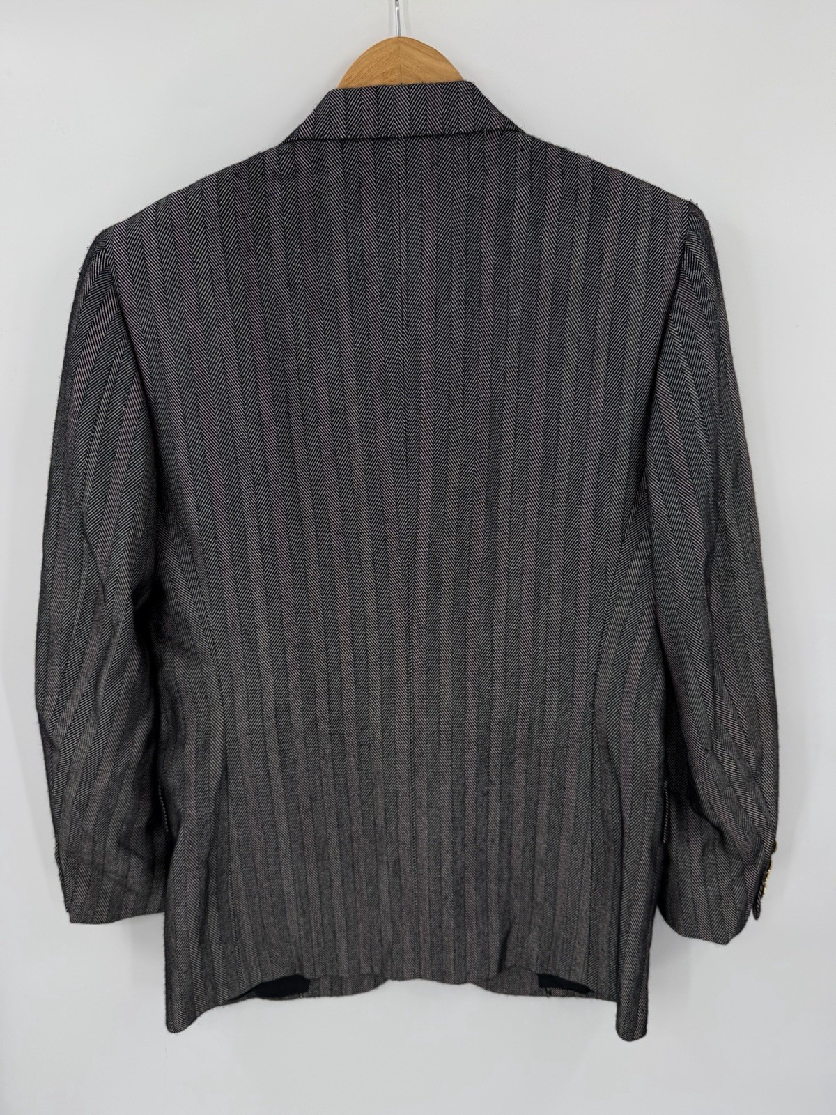 Brioni Tweed Wool Silk Sport Coat Blazer Metal Bu… - image 2