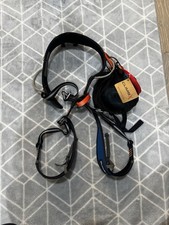 climbing harness from climb x with  cup holder