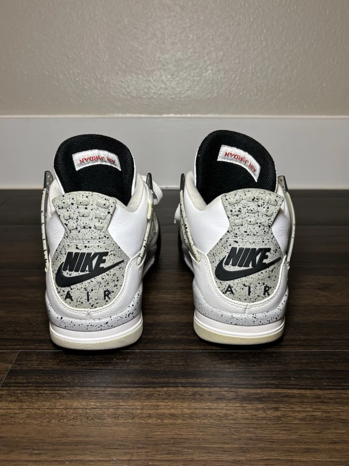 Size 8 - Jordan 4 Retro OG Mid White Cement - Image 4 of 4