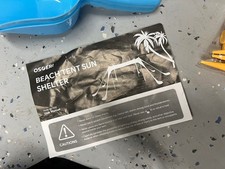 Osoeri Beach Tent, Sun Shade UPF50 with 8 Sandbags, Shovel And Carrying Case