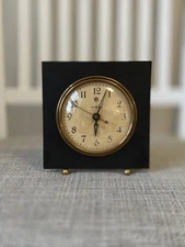 General Electric Telechron 3F74 (Black) Clock "Duncan" Beautiful Condition