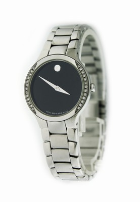 Movado Serio 20.3.14.1093 S 26mm Stainless Steel Diamond  display picture 3