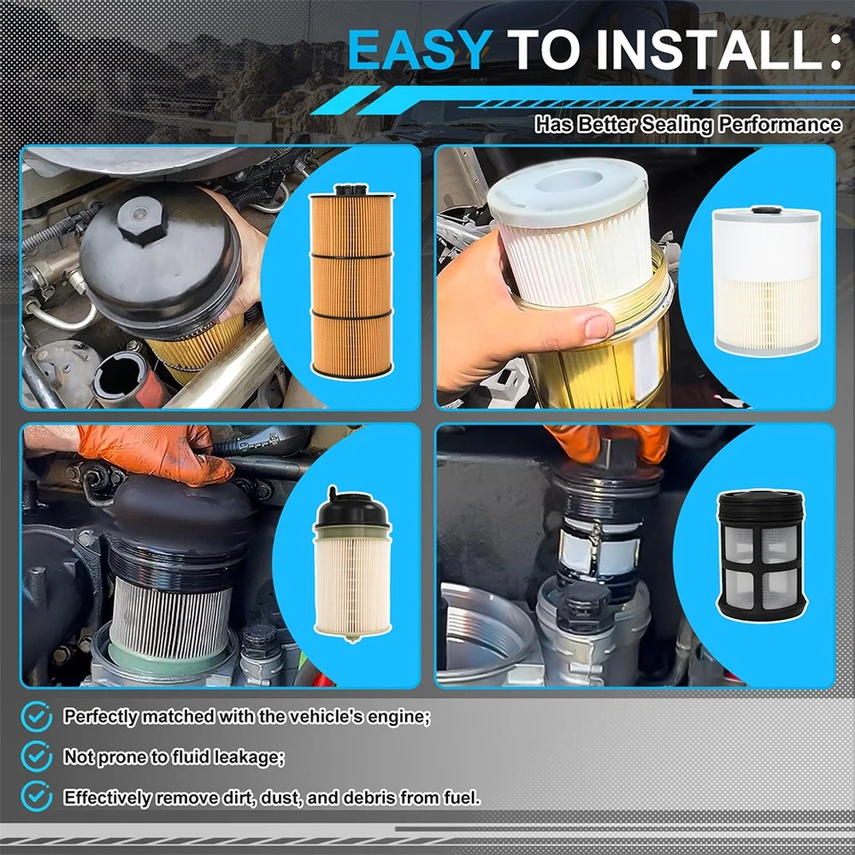 Fits For Freightliner Cascadia DD Series DD13 DD15 DD16 Engine Air Filter Kit Foto 3 de 4