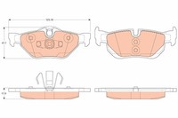 TRW BremsbelÄGe Bremsbelagsatz Hinten BMW 1ER E81 E87 E88 3ER E90 E91 E92 E93 X1