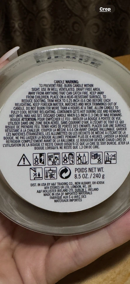 Abercrombie & Fitch Fierce  Candle 8.5OZ | 240G Scented New No Box - Image 3 of 4