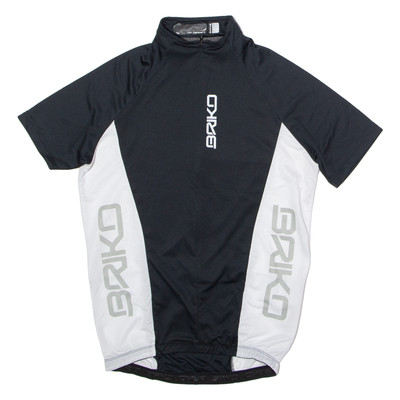 BRIKO Fahrrad Herren Trikot Schwarz 1/2 Reißverschluss S