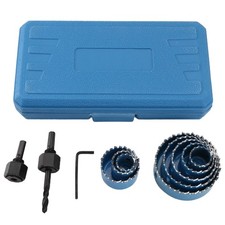 11 Pièces/Ensemble Kit de Coupe de Scie Cloche 19-64 mm Bois Métal Alliages7468