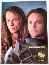 QUEENSRYCHE~GEOFF TATE/CHRIS DeGARMO~VINTAGE 1991 POSTER MAGAZINE PINUP CLIPPING