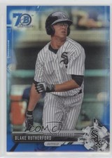 2017 Bowman Draft Chrome Blue Refractor 70th Anniversary Blake Rutherford fm0
