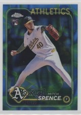 2024 Topps Chrome Update Blue & Green Lava Lamp Refractor /125 Mitch Spence ya1