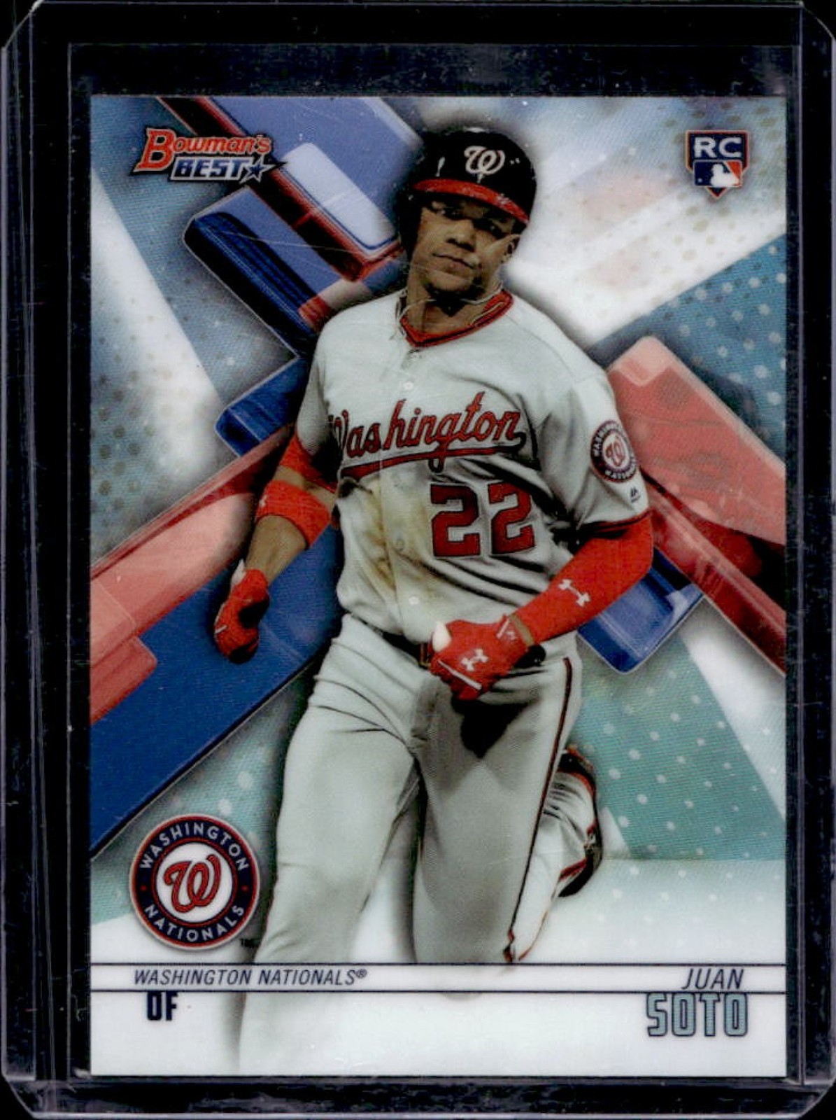 2018 Bowman's Best Juan Soto RC Refractor Rookie #29 Nationals