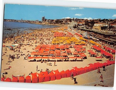 Postcard A view of the beach Costa Do Sol Estoril Portugal