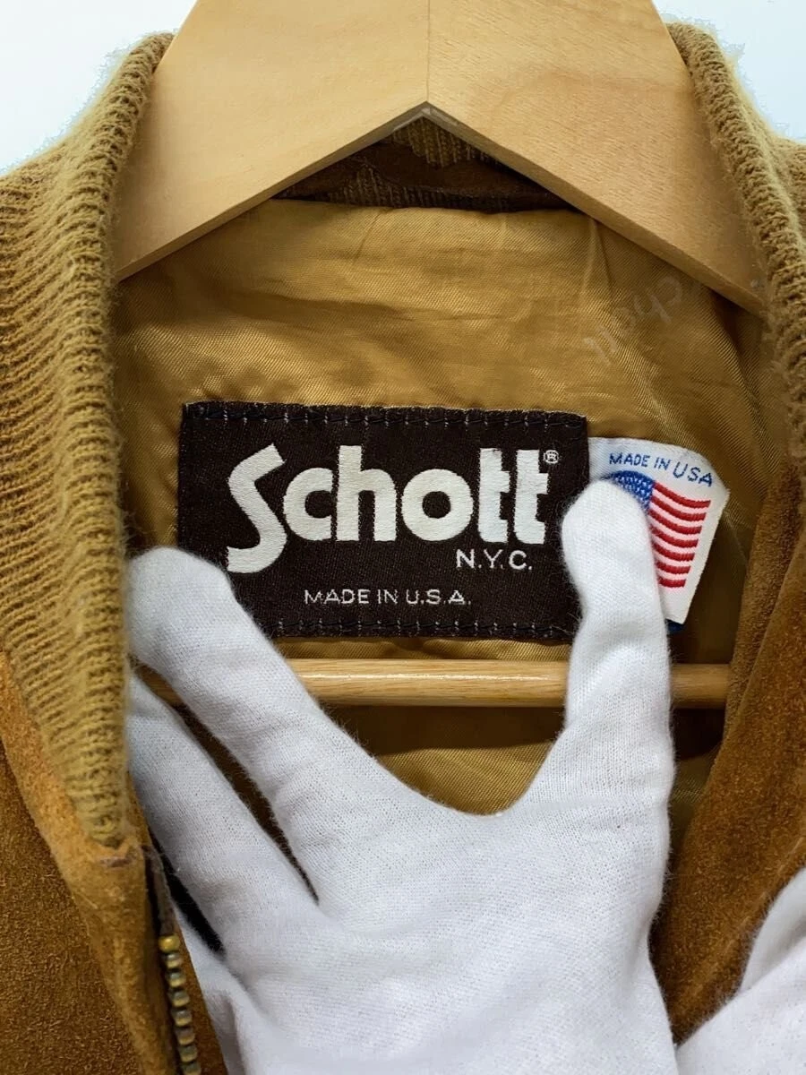 Chaqueta de cuero Schott Blouson 40 - marrón