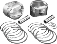 WISECO Piston Kit With Gasket - Fits Standard - Twin Cam 88" Bored To 1550 Cc