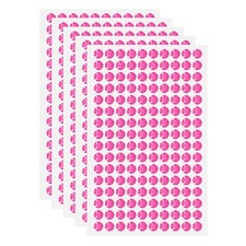 5 Sheet/800Pcs, Self Adhesive Acrylic Gem 6mm Sticker Gem Stones Light Red