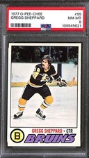 1977 O-PEE-CHEE OPC #95 GREGG SHEPPARD PSA 8 NM-MT 109545621 