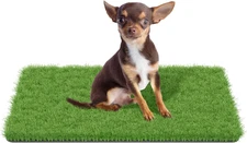 Fake Grass for Dogs, Artificial Turf Grass Indoor Outdoor, Mat for Dogs Soft Bla