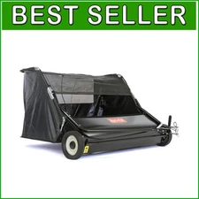 Heavy-Duty 52" Lawn Sweeper with Adjustable Brush Height for Easy Debris Pickup