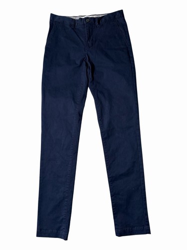 Lacoste, Lacoste mens 30x34 slim fit navy blue solid cotton chino pants EUC
