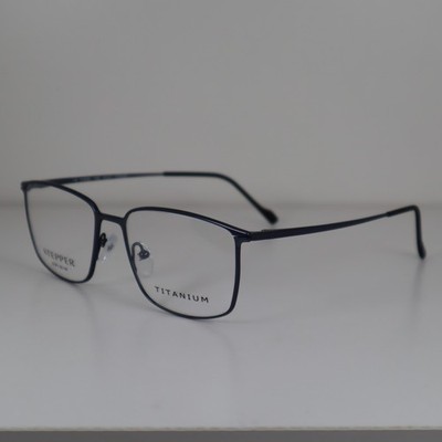 Stepper SI-60280 F050 Blue Full Rim Titanium Eyeglasses Frames 54-17-140mm