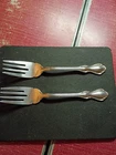 Hampton Court Sterling Silver by Reed & Barton Salad Forks (2) 6 5/8"