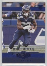 2016 Panini Plates & Patches Rookies Blue 44/50 CJ Prosise #165 e6j