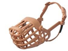 Classic Basket Muzzle - Dog can Pant and Drink, Prevents Biting and Food Wast...