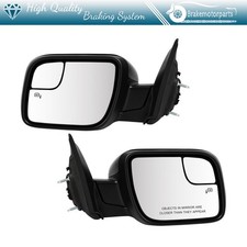 Pair Side View Mirrors Signal Puddle Heated 7-pin For 11-15 Ford Explorer