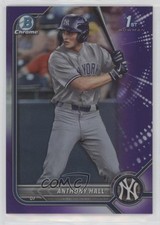 2022 Bowman Draft Chrome Purple Refractor 124/250 Anthony Hall #BDC-97 10ua